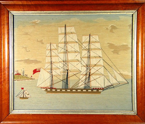 Inventory: A Large English Sailor's Woolwork of The 'May Queen" which sailed between London & New Zealand, Circa 1869-88., SOLD •