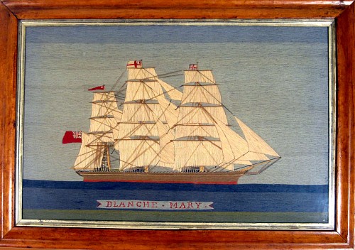 Inventory: A Sailor's Woolie of the Blanche Mary, Cirtca 1880, SOLD •