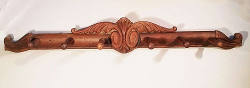 Inventory: Antique Wood Horse Tack Rack,, Late 19th Century., SOLD •