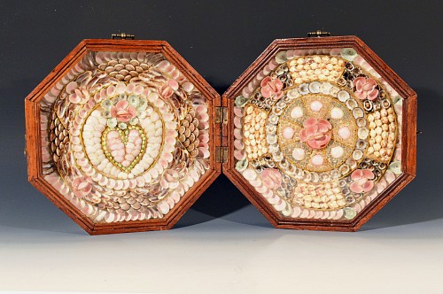 Inventory:  Sailor's Valentine, Sailor's Double Valentine, Circa 1865-85, SOLD •