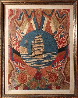 Work: ~~ A New Item ~~ Sailor's Woolwork ~~ Woolie ~~ Ship ~~, Sailor's Woolwork SOLD &bull;