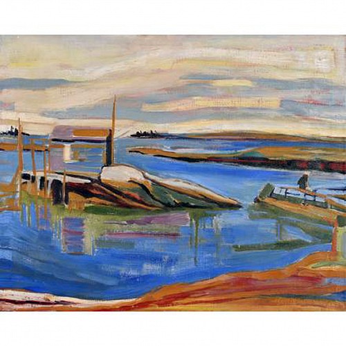 Inventory: Janet Sullivan Turner, "Stonington, Maine" Painting by Janet Sullivan Turner, Oil on Canvas., 1965, $2,200