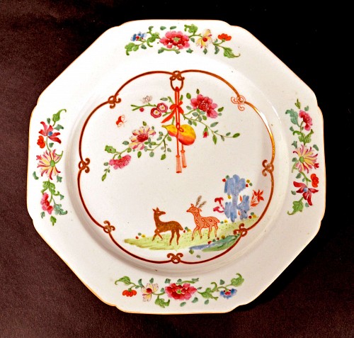 Search Results: Derby Factory Antique Derby Porcelain Chinoiserie Plate after a Chinese Yung Cheng Famille Rose Example, Circa 1810 $550