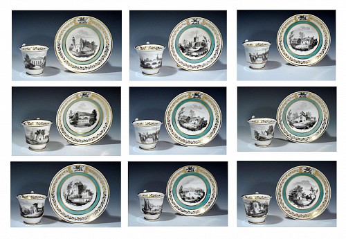 Search: English Porcelain Teacups and Saucers, Circa 1812-20, $2,000