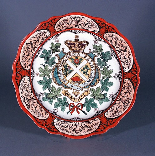 Inventory: Wedgwood Pottery Wedgwood Canadian Series Pottery Plate with Coat of Arms of Montreal, Dated 1913 $450