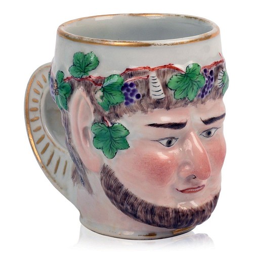 Chinese Export Porcelain Chinese Export Porcelain Bacchus Mug After Derby Porcelain, 1785 $2,500