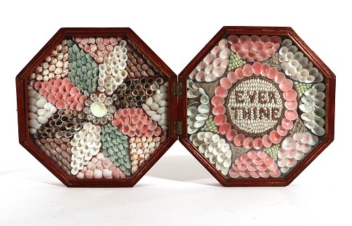 Search Results: Sailor&#039;s Valentine Double Sailor's Valentine of Sea Shells and Motto ""Ever Thine"", 1885 $12,500