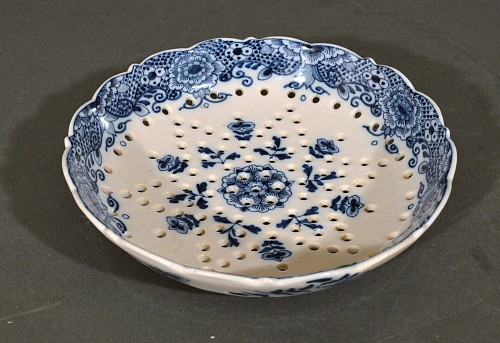 Inventory: Dutch Delft Dutch Delft Blue & White Cress Dish, Tichelaar, Makkum, 1890 $550