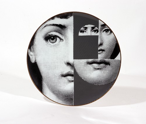 Inventory:  Piero Fornasetti, Piero Fornasetti Rosenthal Themes and Variations Porcelain Plate, # 27, 1980, $785