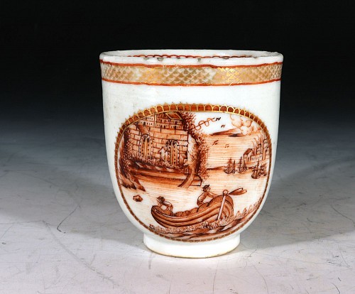 Inventory:  Chinese Export Porcelain, Chinese Export Porcelain European-subject Coffee Can, 1765, $375
