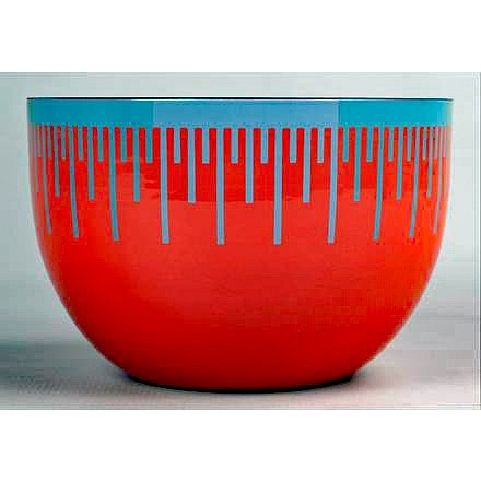 Search:  Richard Anuszkiewicz, Richard Anuszkiewicz Op Art Enamel Bowl, 1976, $2,750