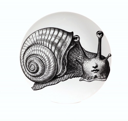 Inventory:  Piero Fornasetti, Fornasetti Porcelain Themes & Variation Plate, #260, Circa 2000, $785