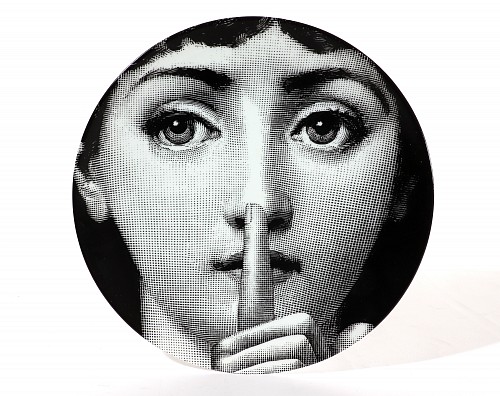 Inventory:  Piero Fornasetti, Fornasetti Themes & Variations Plate #334, Atelier Fornasetti. The Quiet, 2000-2010, $785