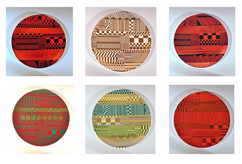 Search:  Wedgwood Pottery, Sir Eduardo Luigi Paolozzi Wedgwood Porcelain Plates, Variations on a Geometric Theme, 1971, $9,000