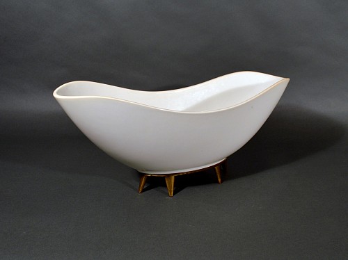 Inventory:  Siegmund Schutz, Siegmund SchÃ¼tz Modernist Bowl for KPM Berlin, 1950s, $1,250