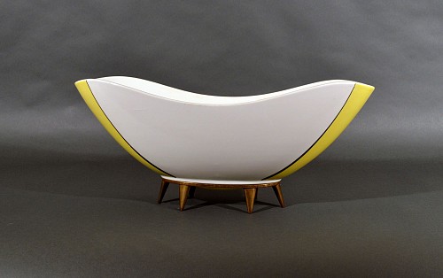 Inventory:  Siegmund Schutz, Siegmund SchÃ¼tz Modernist Bowl for KPM Berlin, Circa 1956, $1,650