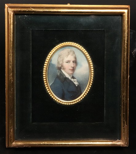 Search:  Portrait Miniature, Foster Bros. Boston Portrait Miniature after Richard Cosway 
, 1930s, $550
