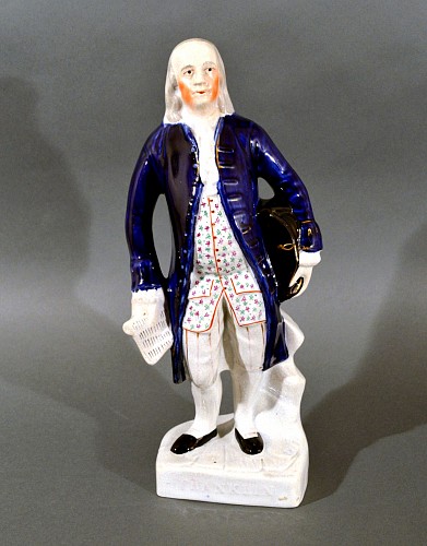 Inventory:  Staffordshire, Staffordshire Pottery Benjamin Franklin, 1860, $850