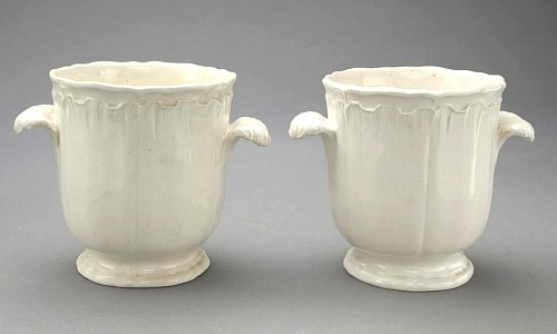Inventory:  Creamware Pottery, 18th-century Wedgwood Creamware Wine Rinsers Known as Cuvettes, 1774, $3,750