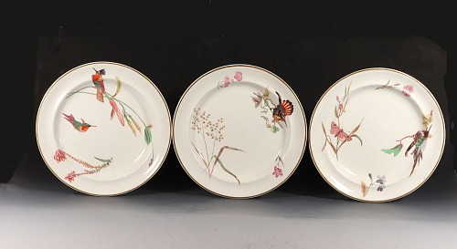 Inventory:  Creamware Pottery, Wedgwood Creamware Hummingbird Butterfly & Flowers Pattern, No. 7961, 1868, $1,250