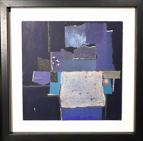 Search:  Robert J. Wirth, Robert J. Wirth Collage Painting, Titled "Astronomical", Dated September 3, 1993/ March 1, 1994, $850