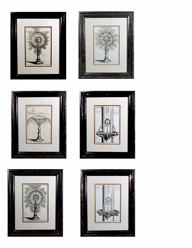 Inventory:  Georg Andreas Bockler, 17th-century Georg Andreas Bocklerâ€™s Engravings of Architectural Fountains for Formal Gardens- Set of Six, Circa 1664, $7,750