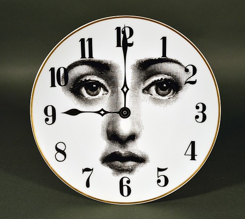 Inventory:  Piero Fornasetti, Rosenthal Porcelain Themes & Variations Plate For Piero Fornasetti, The Clock Face, Motiv 33, 1980s, $795