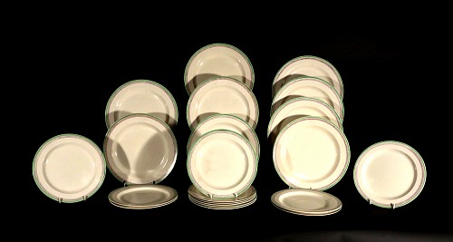 Inventory:  Creamware Pottery, English Creamware Pottery Dessert Service by Hicks Meigh & Co., Circa 1820s, $3,500