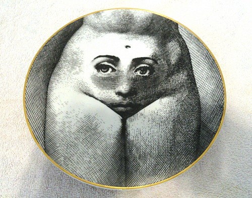 Inventory:  Piero Fornasetti, Piero Fornasetti Rosenthal Porcelain Plate, Themes and Variations, Motiv 19, 1980s, SOLD &bull;