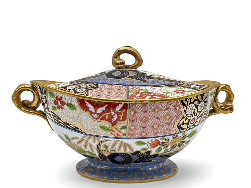 Spode Factory Spode Bone China Japan-pattern Soup Tureen and Cover, Pattern 1741, Rock & Tree Pattern, 1811-20 $3,750