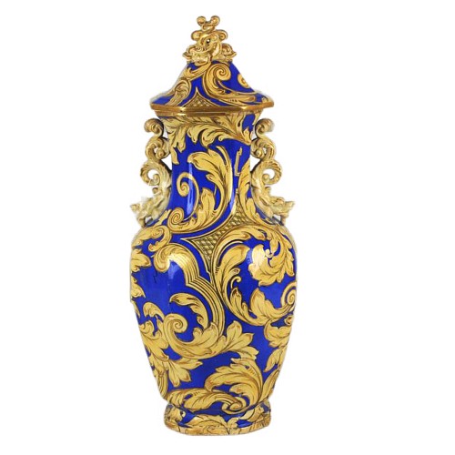 Ashworth English Ironstone Vase & Cover, Morley Ashworth, Circa 1855-62 $3,750
