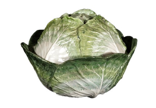 French Faience French Faience Tromp L'oeil Strasbourg Factory Cabbage Tureen and Cover, 1750 $6,250