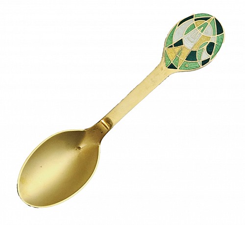 Inventory:  Michelsen, Anton Michelsen Sterling Silver Gilt Christmas Spoon for 1980 Designed by Egill Jacobsen, 1980, SOLD &bull;