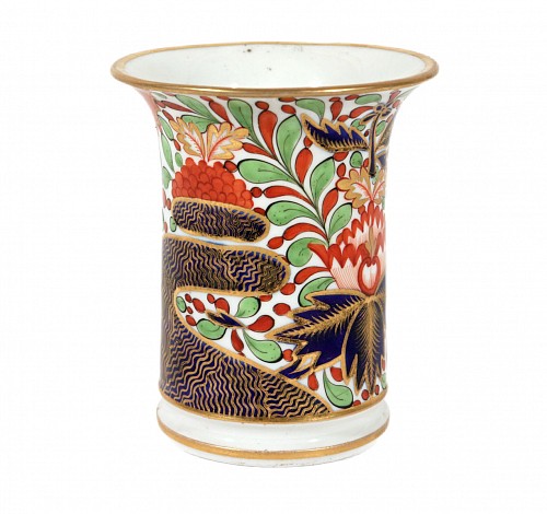 Inventory:  Chamberlain's Worcester, Thumb and Finger"" Chamberlain Worcester Porcelain Floral Urn, 1800, $350