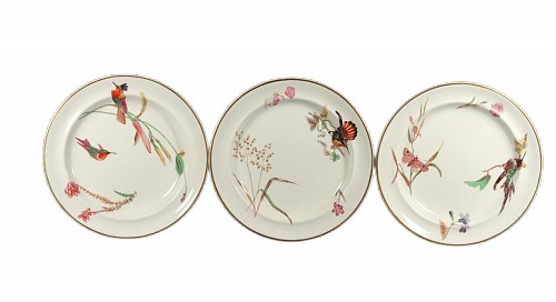 Creamware Pottery Wedgwood Creamware Hummingbird Butterfly & Flowers Pattern, No. 7961, 1868 $1,250