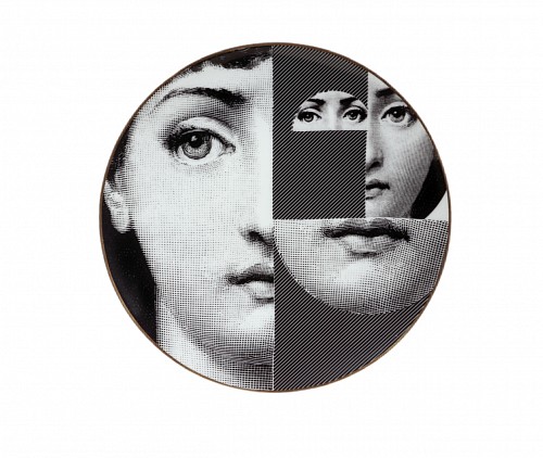 Piero Fornasetti Piero Fornasetti Rosenthal Themes and Variations Porcelain Plate, # 27, 1980 $785