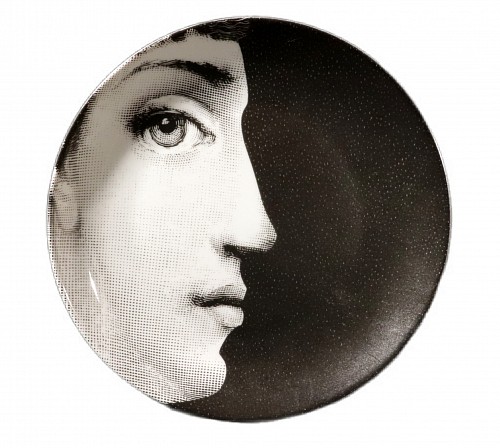 Fornasetti Atalier Fornasetti Porcelain Themes & Variation Plate, Number 114, 1990s $750