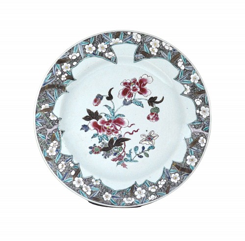 Chinese Export Porcelain Chinese Export Famille Rose Porcelain Dishes, Circa 1730-35 $5,500