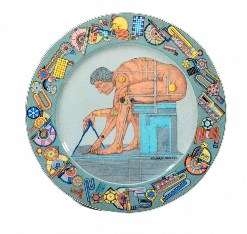 Inventory:  Rosenthal, Eduardo Paolozzi Rosenthal Studio-linie Porcelain Plate-""After Newton"", 1980, $600