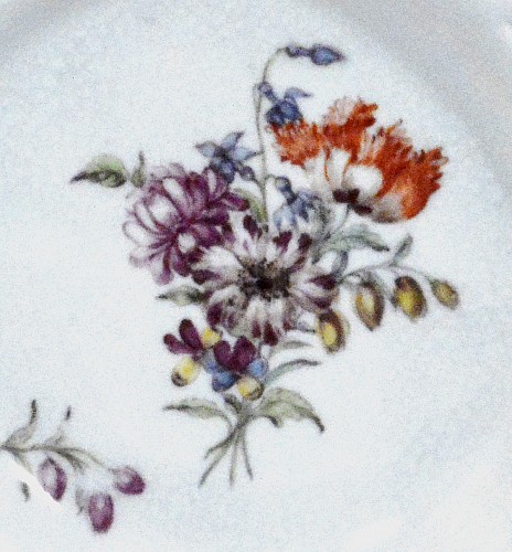 Chelsea Factory Chelsea Porcelain Latticed Circular Dishes, Gold Anchor Period, Circa 1760 $2,500