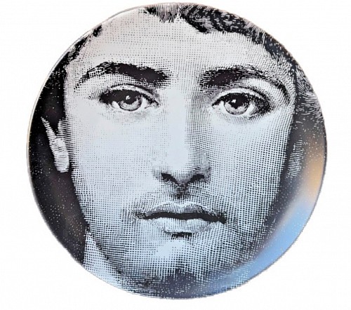 Inventory:  Piero Fornasetti, Fornasetti Themes & Variation Porcelain Plate Number 333, SOLD &bull;