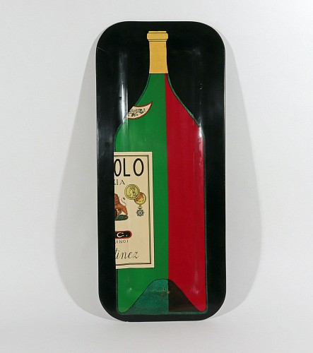 Inventory:  Piero Fornasetti, Piero Fornasetti ""Bolo"" Metal Serving Tray, 1950s, $2,500