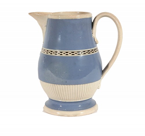 Pearlware Pearlware Light Blue Slip Milk Jug, English, Staffordshire or Yorkshire, circa 1790, 1790 $650