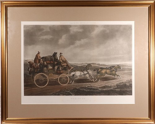 Print &acirc;Waking Up&acirc;: Fore&acirc;s Coaching Recollections &acirc; A Very Large Hand-Coloured Aquatint, After Charles Cooper Henderson, 1843 $1,850