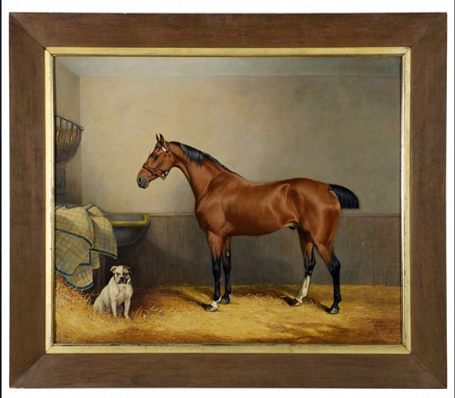 Edward Lloyd Faithful Friends of the Manor: The Ellesmere Bay and Bulldog, Dated 1887, Dated 1887 $7,800