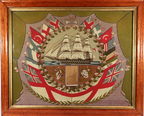 Sailor's Woolwork British Flag of Nations Sailor's Woolwork, 1865-75