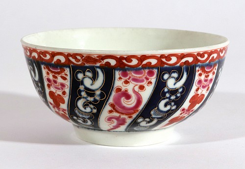 Inventory:  First Period Worcester Porcelain, First Period Worcester Porcelain Queen Charlotte Pattern Bowl, 1775, SOLD &bull;