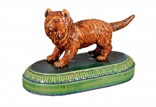 Majolica Majolica Model of a Cat, Possibly William Brownfield, 1880 $1,500