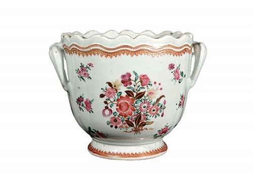 Chinese Export Porcelain Chinese Export Porcelain Famille Rose Wine Cooler, 1765 $3,500