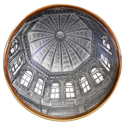 Inventory:  Piero Fornasetti, Fornasetti Dome Plate,  Cupola Galleria di Milano, 2018, SOLD &bull;